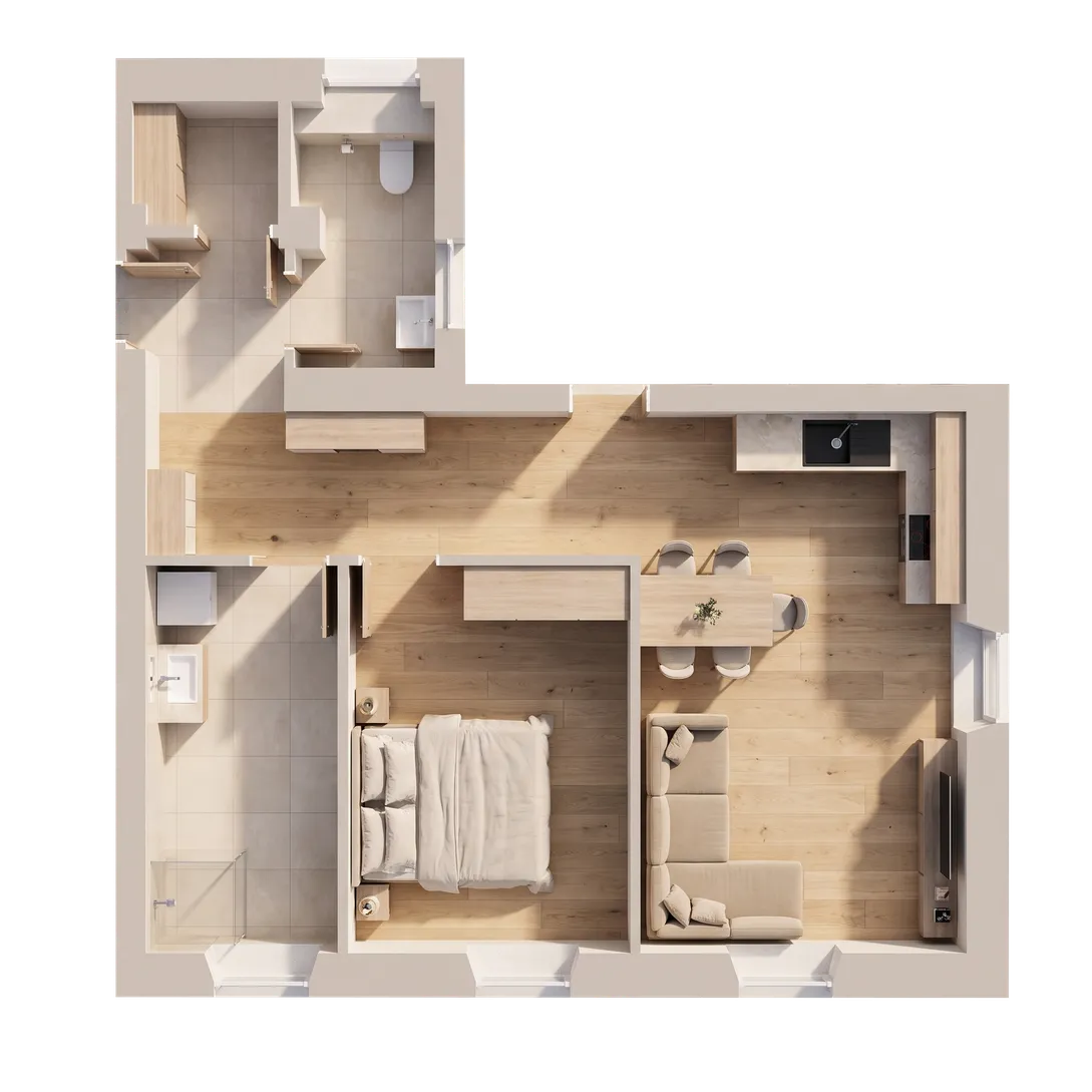 Grundriss TOP 03